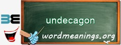 WordMeaning blackboard for undecagon